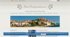 Desktop Screenshot of italien-reiseinformationen.com