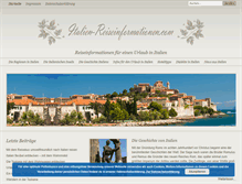 Tablet Screenshot of italien-reiseinformationen.com
